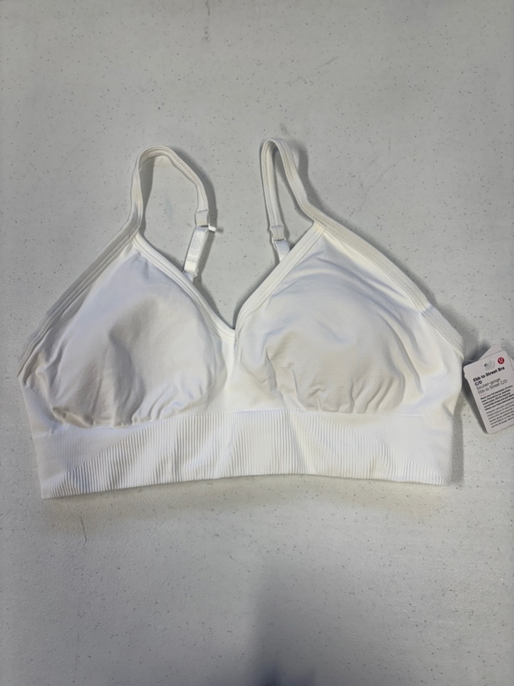 Lululemon Ebb to Street Bra - White NWT